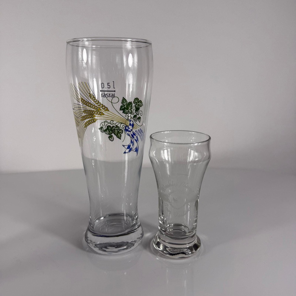 Vintage Rastal Bavaria 0.5L Wheat Beer Glasses Set of 6 - Picture 5 of 9